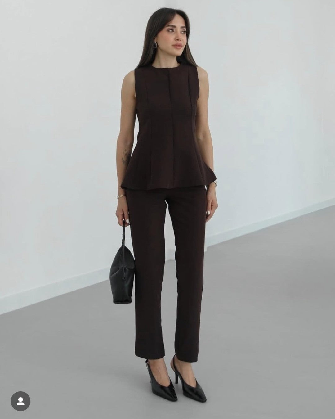 Refined Peplum Suit Set