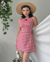 Retro Picnic Mini Dress