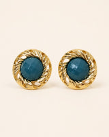 Rope-Frame Cabochon Studs