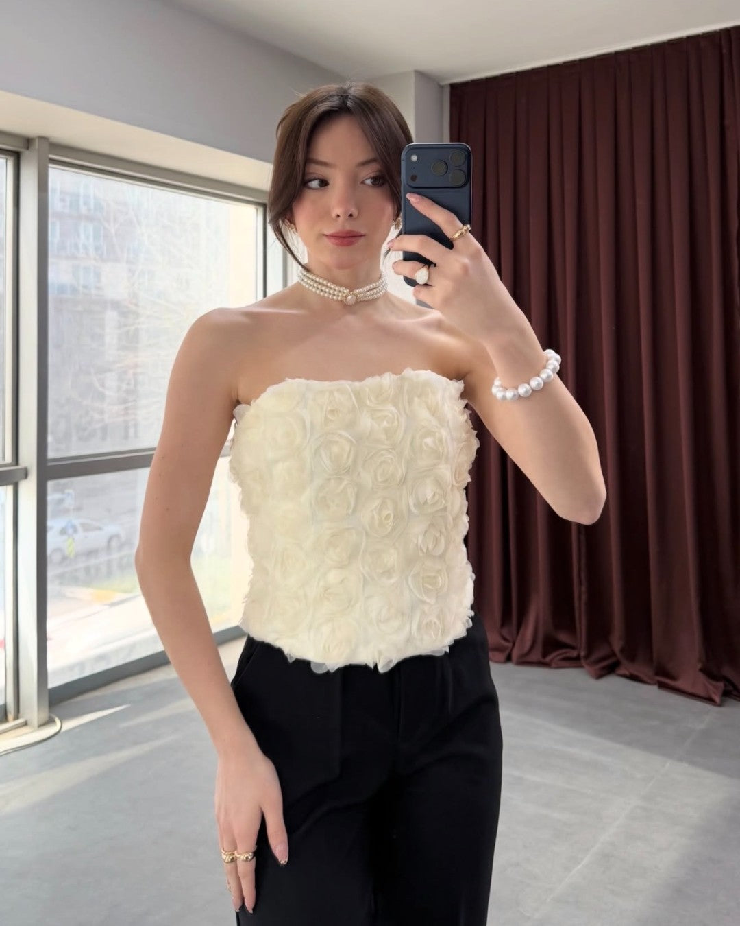 Rose Detail Top
