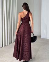 Rosso Satin Dress