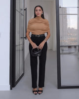 Ruched Cape Top