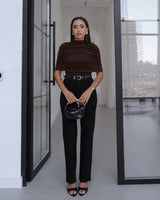 Ruched Cape Top