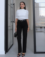 Ruched Cape Top