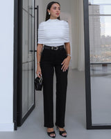 Ruched Cape Top