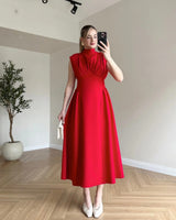 Ruched Midi Dress
