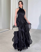 Ruffle Flow Maxi Dress + Belt