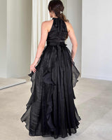 Ruffle Flow Maxi Dress + Belt