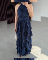 Ruffle Flow Maxi Dress + Belt