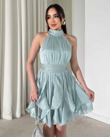 Ruffle Flow Mini Dress