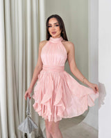 Ruffle Flow Mini Dress