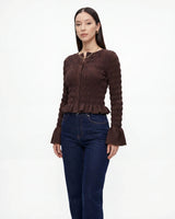 Ruffle-Hem Blouse
