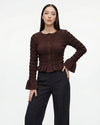Ruffle-Hem Blouse