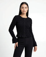 Ruffle-Hem Blouse