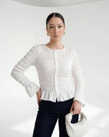 Ruffle-Hem Blouse