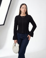 Ruffle-Hem Blouse
