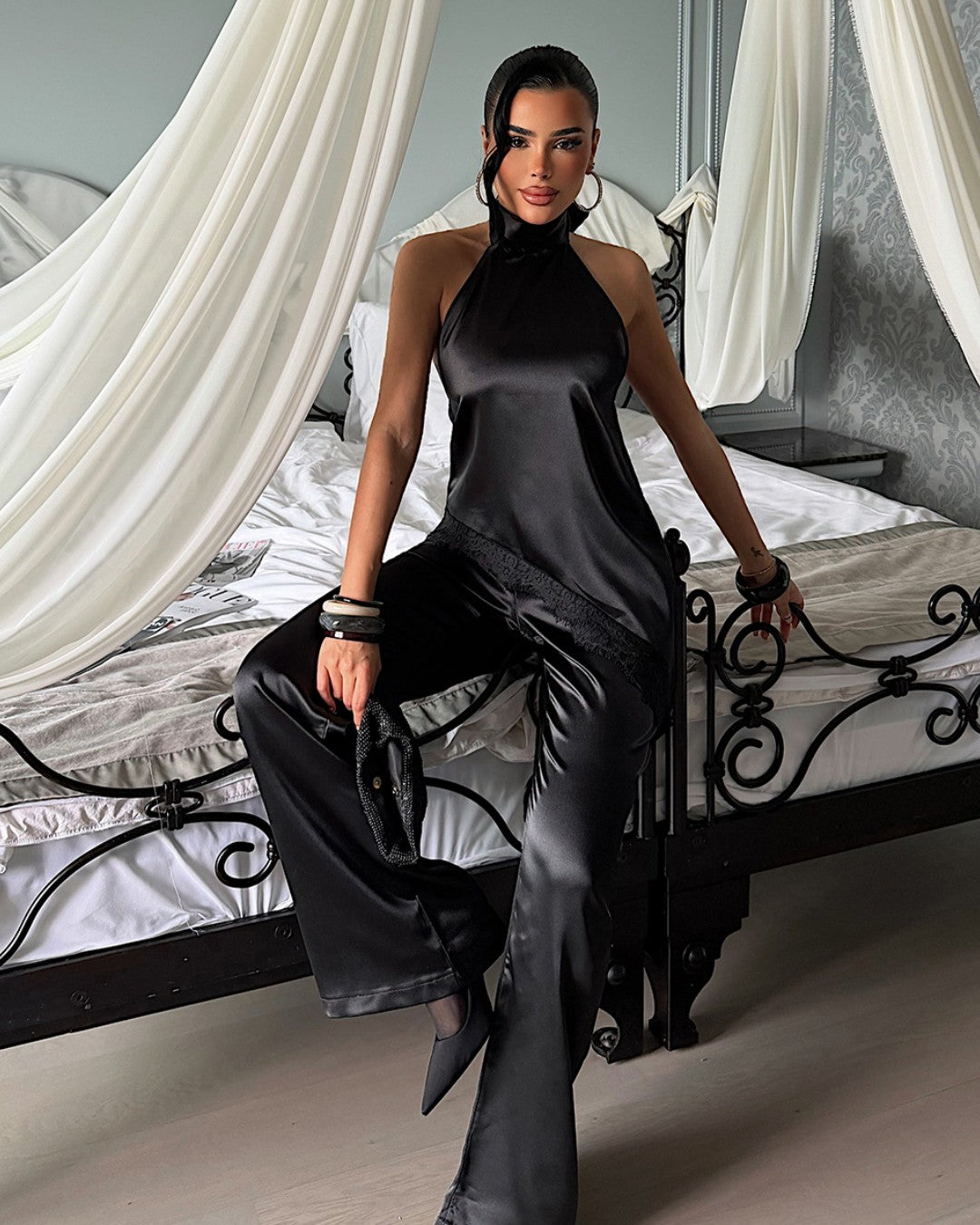 Satin Halter Set