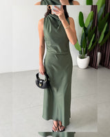 Satin Maxi Dress