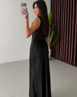 Satin Maxi Dress