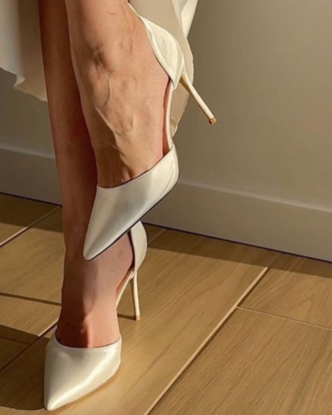 Satin Pointed Stiletto