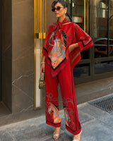 Scarf-Print Unique Set + Belt