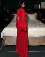 Scarlet Veil Gown