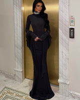 Scarlet Veil Gown