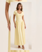 Scoop-Neck Maxi Dress