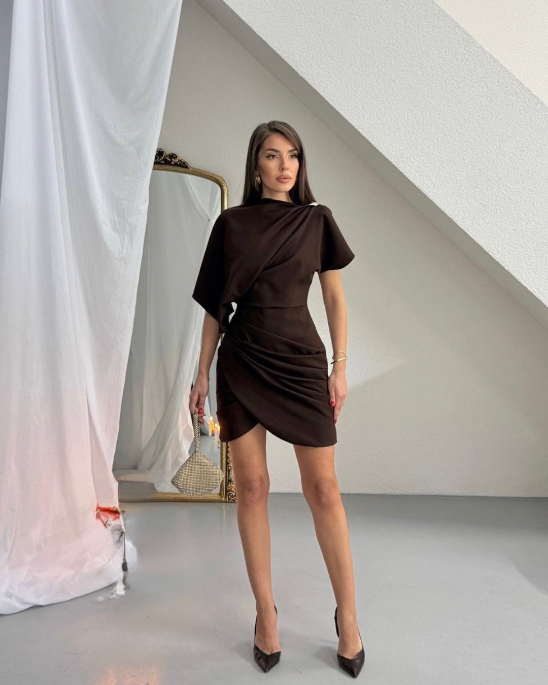 Sculpt Asymmetry Dress