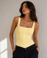 Sculpt Square-Neck Corset Top