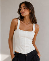 Sculpt Square-Neck Corset Top