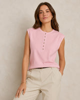 Sculpted Henley Top