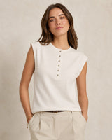 Sculpted Henley Top