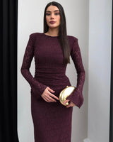 Sculpted Lace Dress