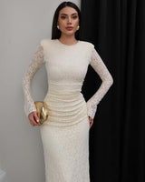 Sculpted Lace Dress