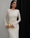 Sculpted Lace Dress