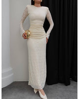 Sculpted Lace Dress