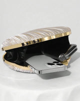Seashell Satin Clutch