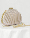 Seashell Satin Clutch