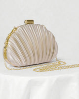 Seashell Satin Clutch