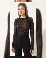 Sheer Lace Top