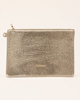Solenne Metallic Laptop Clutch