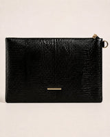 Solenne Metallic Laptop Clutch
