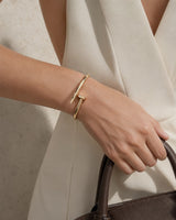 Sorel Nail Gold Bangle