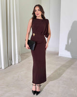 Sorella Draped Evening Dress