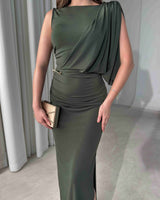 Sorella Draped Evening Dress