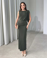 Sorella Draped Evening Dress