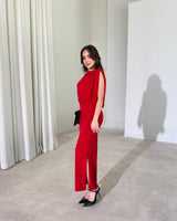 Sorella Draped Evening Dress
