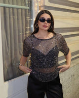 Starlight Mesh Top
