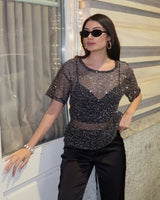 Starlight Mesh Top